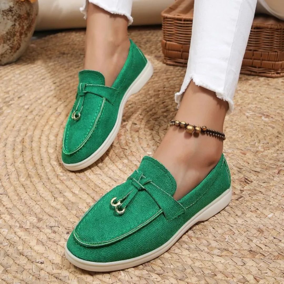 Slip-on Loafers für Damen ⎜ Modische Mokassins mit bequemem Gummizug und eleganter Optik