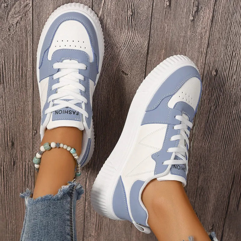 Sportliche Sneakers für Damen ⎜ Leichte Schuhe mit dicker Sohle für Komfort und Style