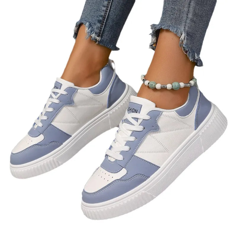 Sportliche Sneakers für Damen ⎜ Leichte Schuhe mit dicker Sohle für Komfort und Style
