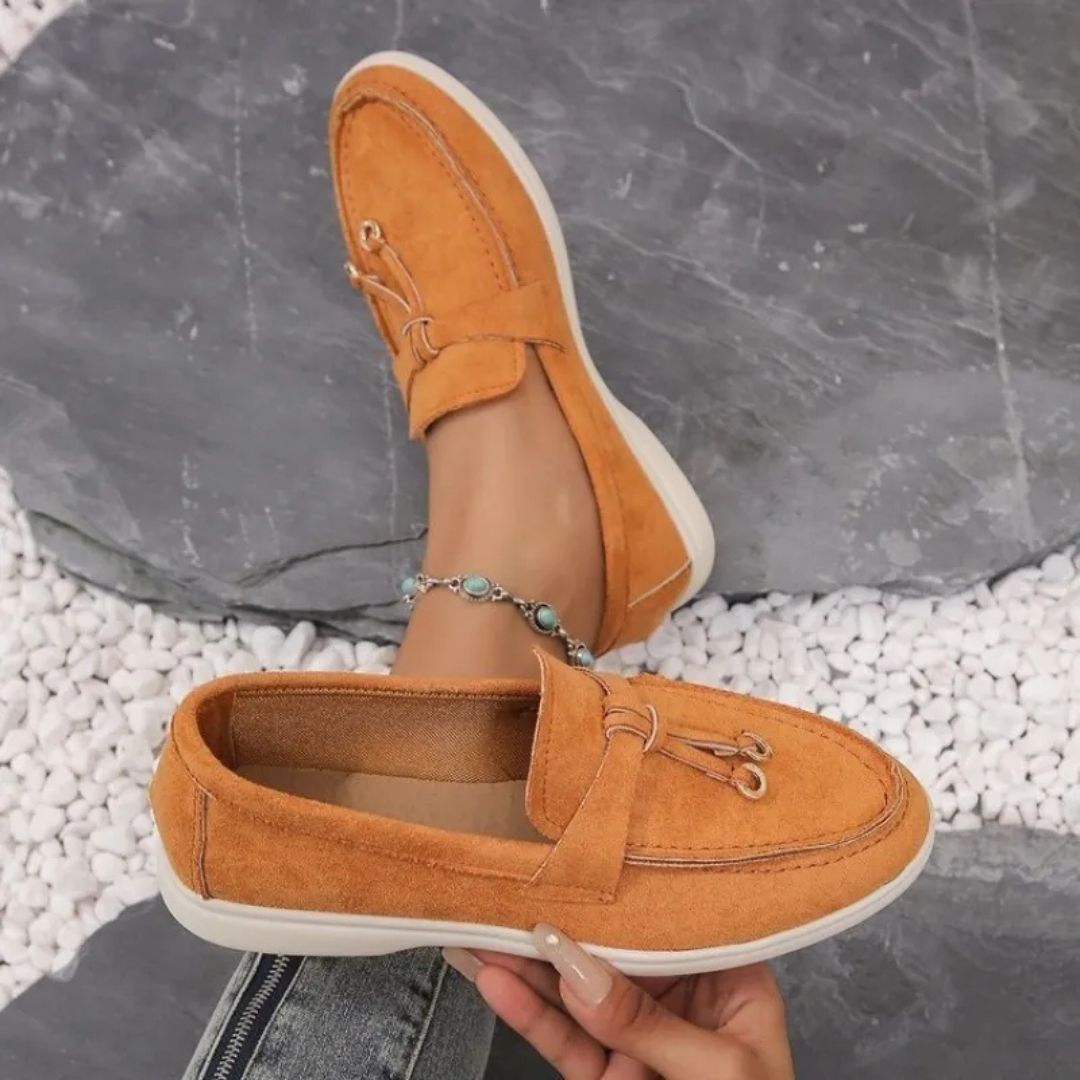 Slip-on Loafers für Damen ⎜ Modische Mokassins mit bequemem Gummizug und eleganter Optik