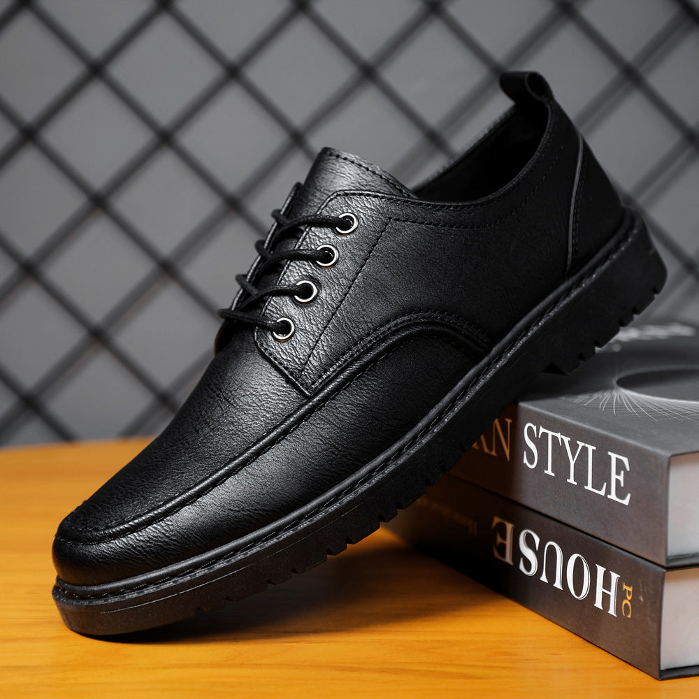Herren Schnürschuhe ⎜ Robuste Leder-Schuhe im Casual-Stil für Freizeit und Alltag