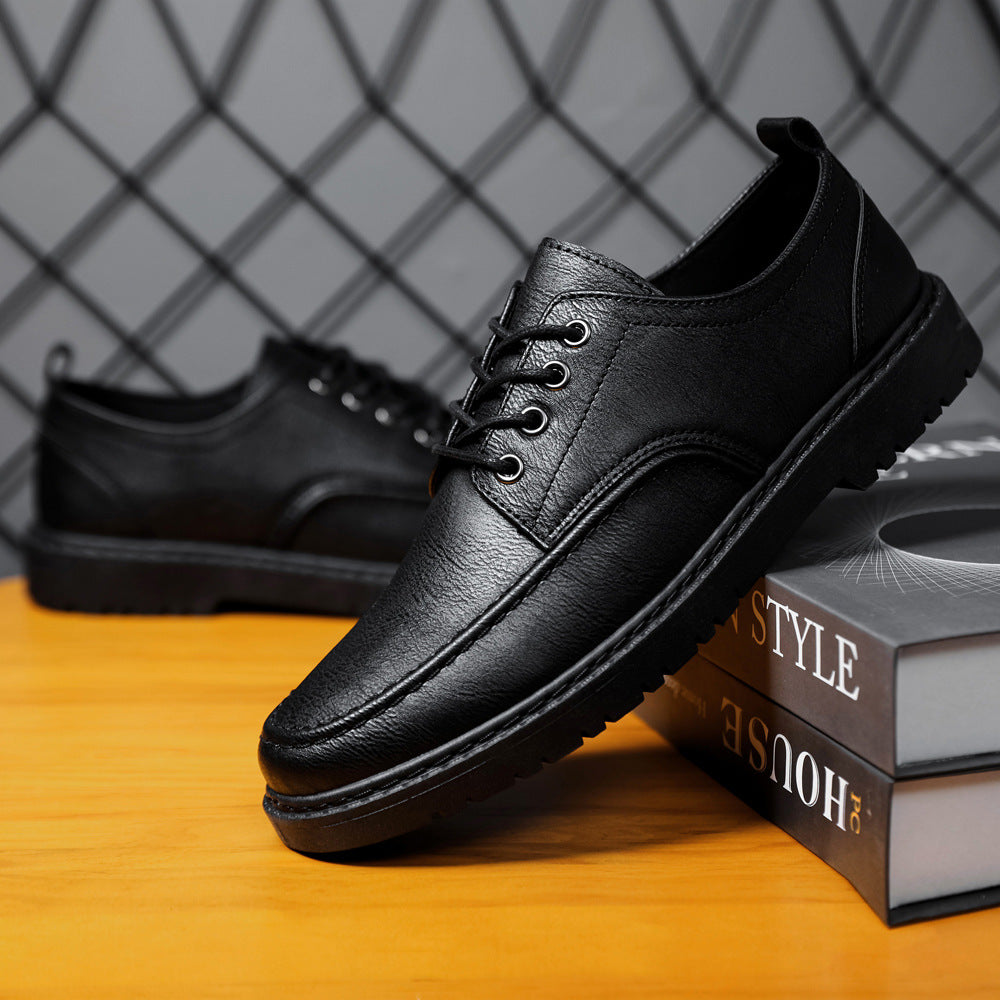 Herren Schnürschuhe ⎜ Robuste Leder-Schuhe im Casual-Stil für Freizeit und Alltag