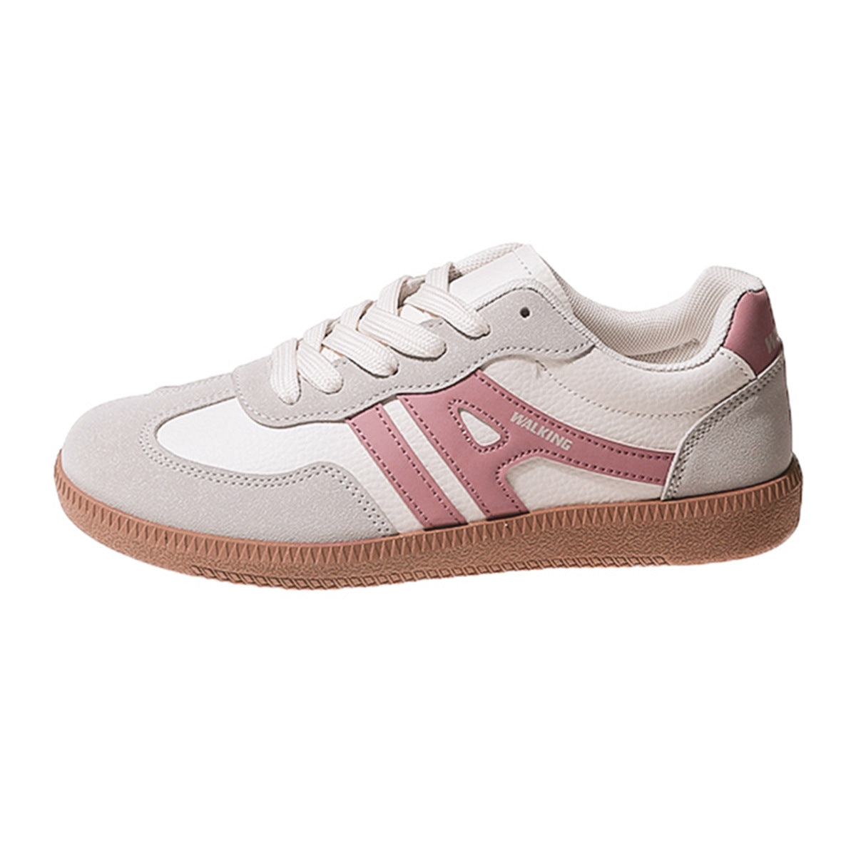 Damen Retro Sneaker ⎜ Bequeme Schnürschuhe mit Kontrastfarben und strapazierfähiger Sohle