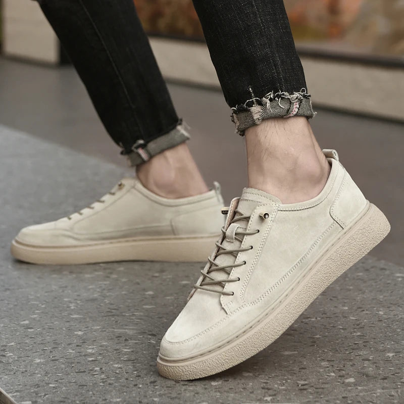Herren Sneakers ⎜ Atmungsaktive Freizeitschuhe im Retro-Stil mit weicher Sohle und minimalistischem Design
