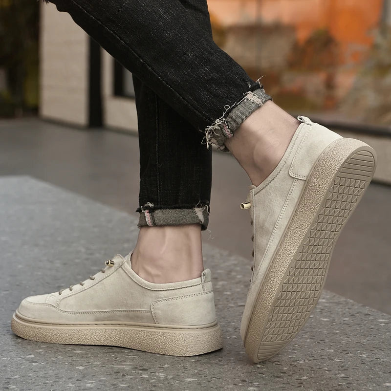 Herren Sneakers ⎜ Atmungsaktive Freizeitschuhe im Retro-Stil mit weicher Sohle und minimalistischem Design