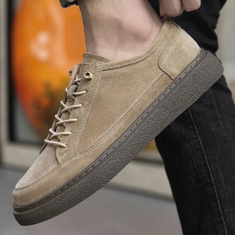 Herren Sneakers ⎜ Atmungsaktive Freizeitschuhe im Retro-Stil mit weicher Sohle und minimalistischem Design