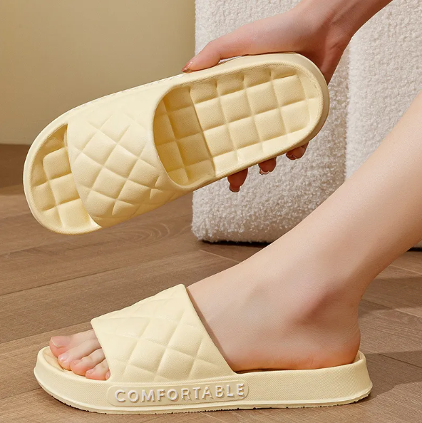 Herren Hausschuhe für den Sommer ⎜ Bequeme Badeschuhe mit Weichem, Rutschfestem Sohlendesign