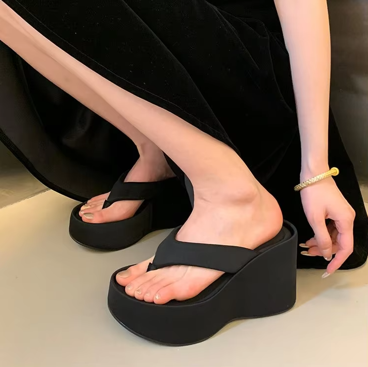 Wedge-Sandalen für Damen ⎜ Bequeme Schuhe mit Hohem Absatz und Trendigem Design für Sommer und Alltag