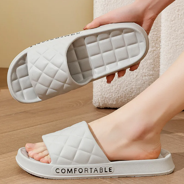 Herren Hausschuhe für den Sommer ⎜ Bequeme Badeschuhe mit Weichem, Rutschfestem Sohlendesign