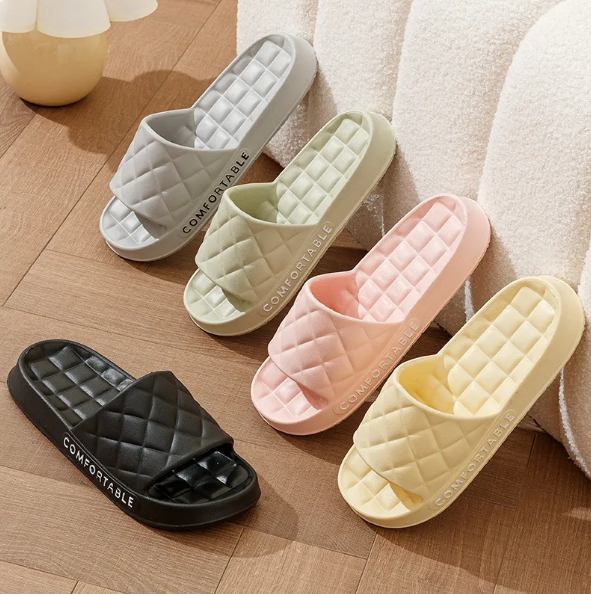 Herren Hausschuhe für den Sommer ⎜ Bequeme Badeschuhe mit Weichem, Rutschfestem Sohlendesign