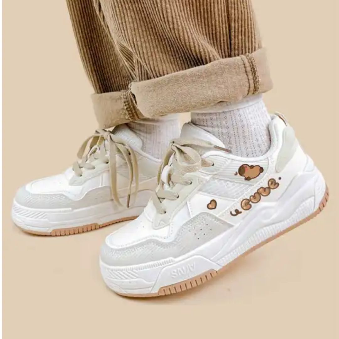 Sneaker für Damen ⎜ Bequeme Schuhe mit Niedlichem Design und Soft-Bottom für Alltag und Komfort