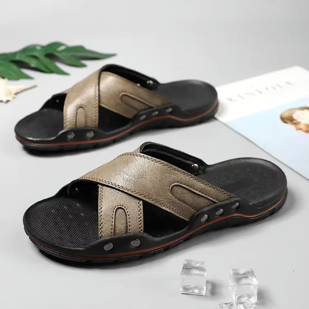 Herren Sandalen ⎜ Bequeme Outdoor-Schuhe mit verstellbarem Riemen für den Sommer