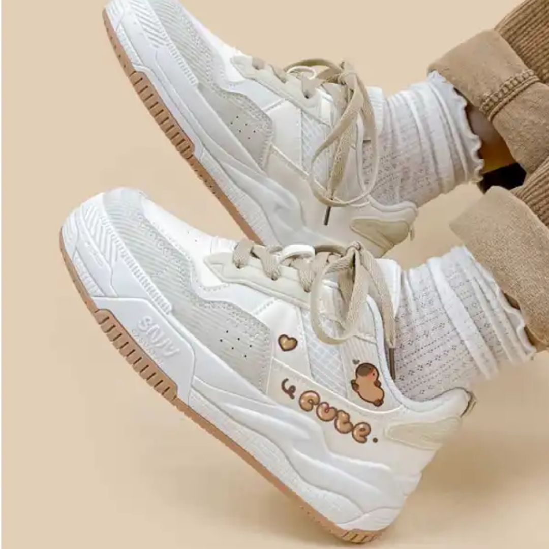 Sneaker für Damen ⎜ Bequeme Schuhe mit Niedlichem Design und Soft-Bottom für Alltag und Komfort