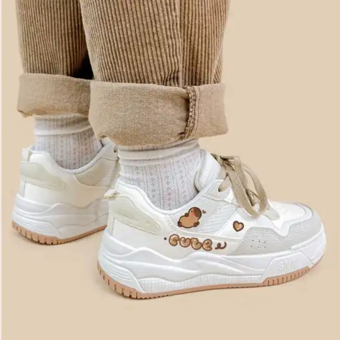 Sneaker für Damen ⎜ Bequeme Schuhe mit Niedlichem Design und Soft-Bottom für Alltag und Komfort