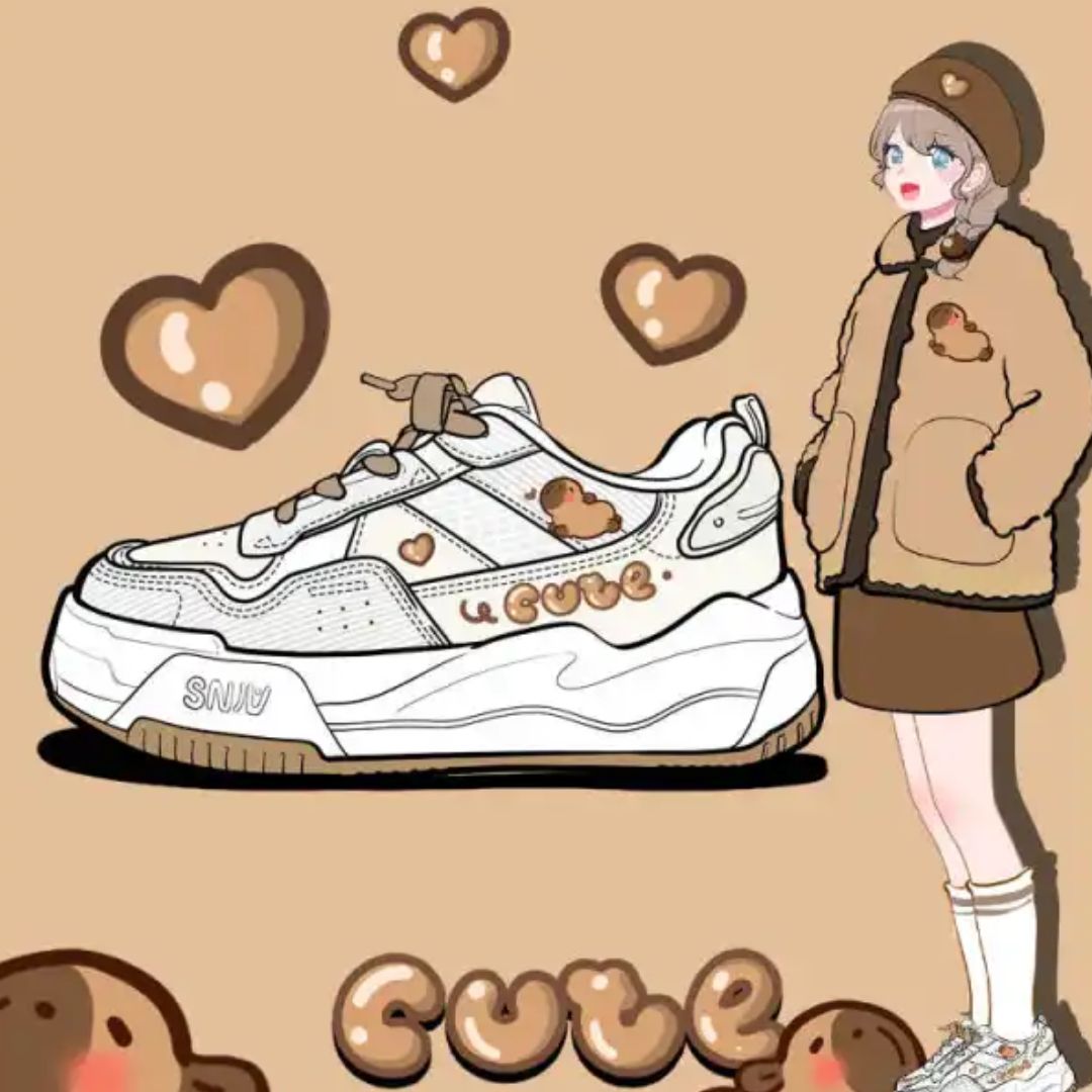 Sneaker für Damen ⎜ Bequeme Schuhe mit Niedlichem Design und Soft-Bottom für Alltag und Komfort