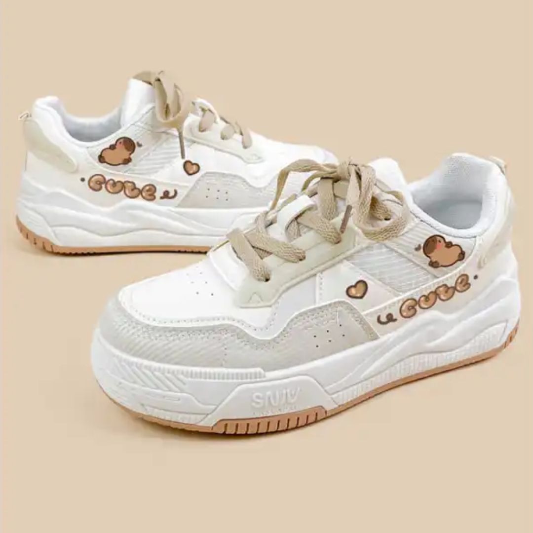 Sneaker für Damen ⎜ Bequeme Schuhe mit Niedlichem Design und Soft-Bottom für Alltag und Komfort