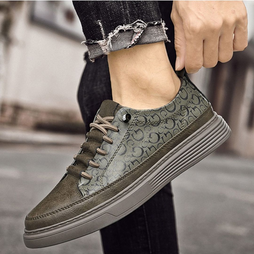 Herren Sneakers ⎜ Bequeme Leder-Schuhe im modernen Design für den Alltag