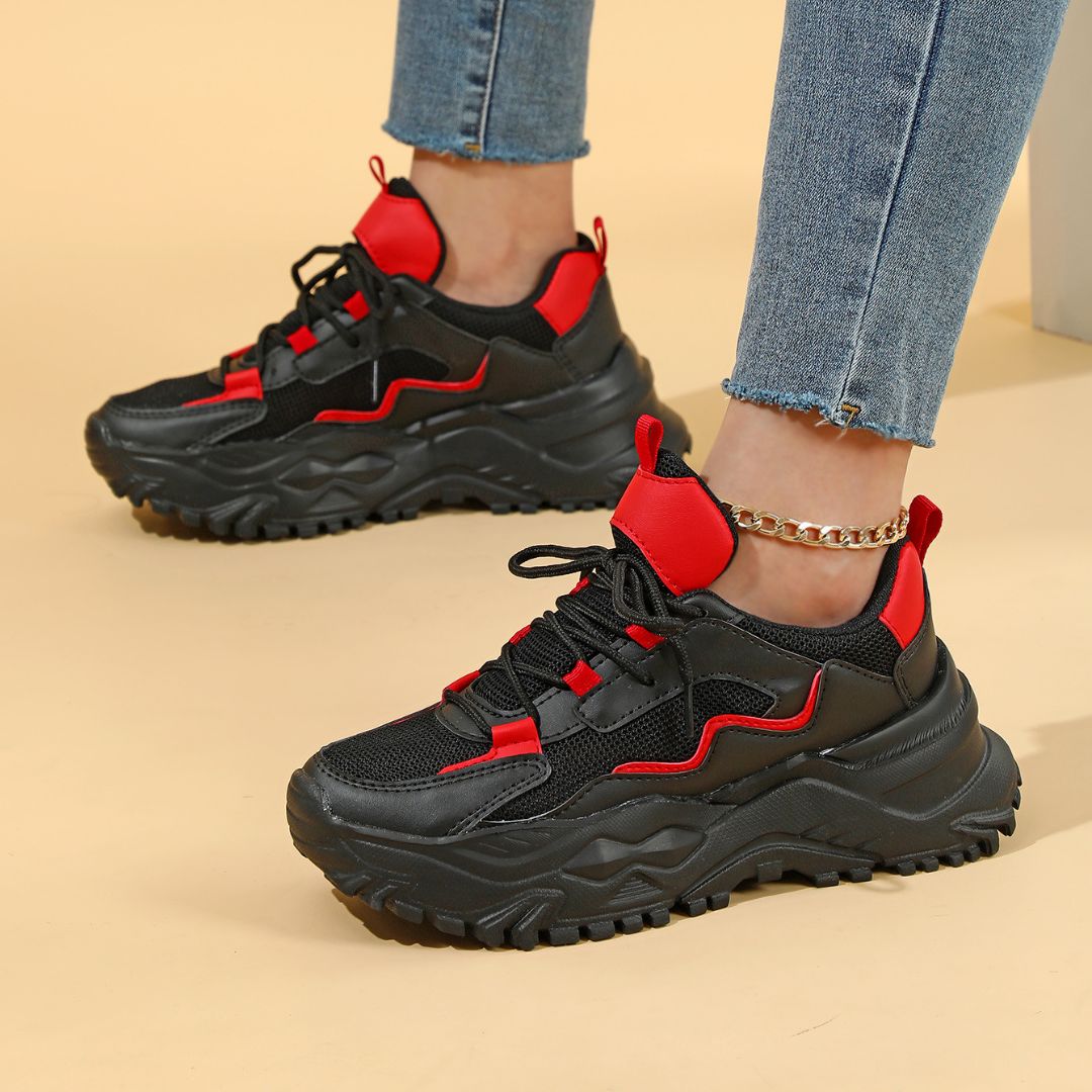 Damen Sneakers ⎜ Modische Sportschuhe mit atmungsaktivem Design und komfortabler Sohle für den Alltag