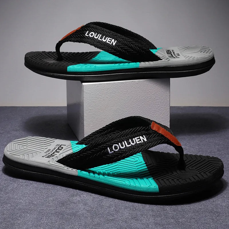 Sommer Flip-Flops für Herren ⎜ Modische Strandschuhe für Freizeit und Urlaub