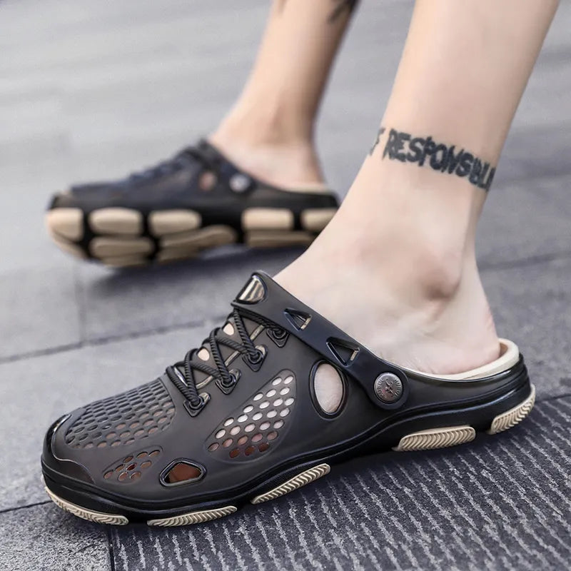 Herren Sandalen für den Sommer ⎜ Rutschfeste Mehrzweck-Schuhe mit Atmungsaktivem Design