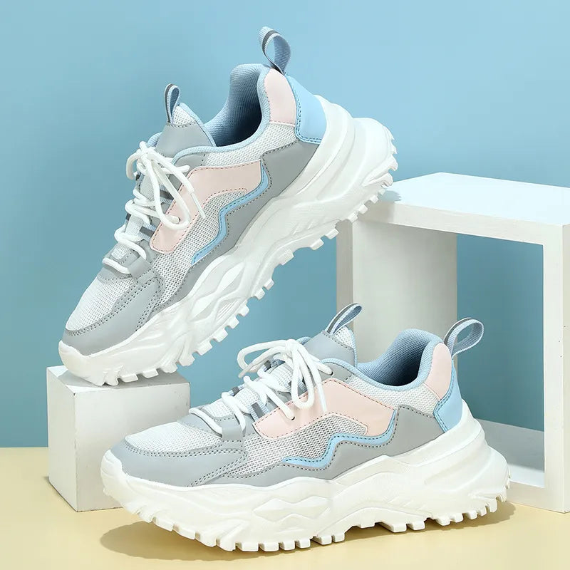 Damen Sneakers ⎜ Modische Sportschuhe mit atmungsaktivem Design und komfortabler Sohle für den Alltag