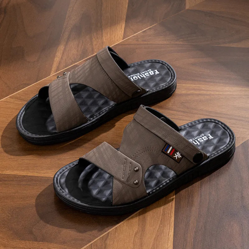 Herren Sandalen ⎜ Bequeme Riemchen-Schuhe mit rutschfester Sohle für den Alltag und Sommer