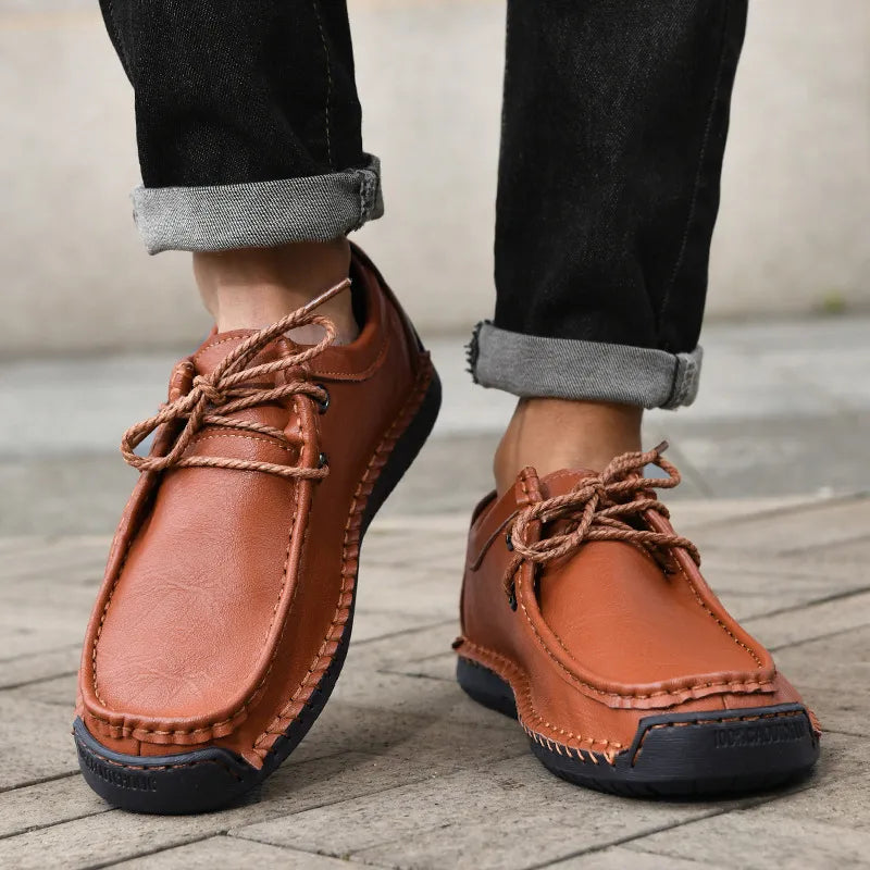 Handgefertigte Herren-Schuhe ⎜ Bequeme, Strapazierfähige Schnürer aus Hochwertigem Leder