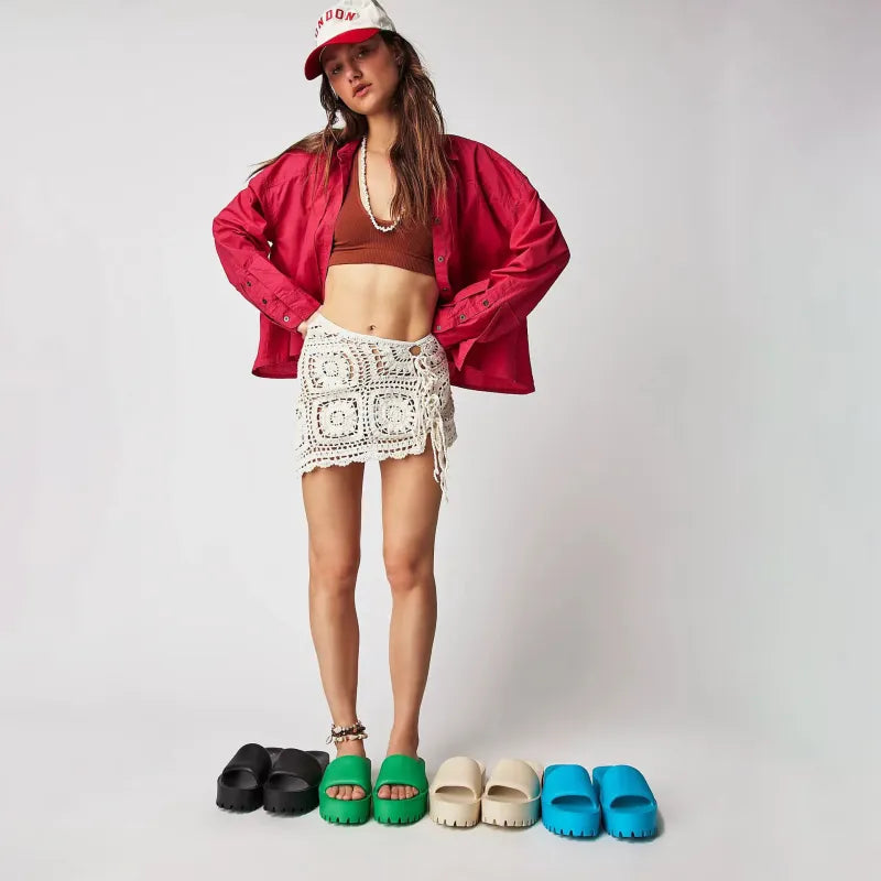 Plattform-Slipper für Damen ⎜ Bequeme High Heels mit EVA-Sohle für stilvollen Komfort
