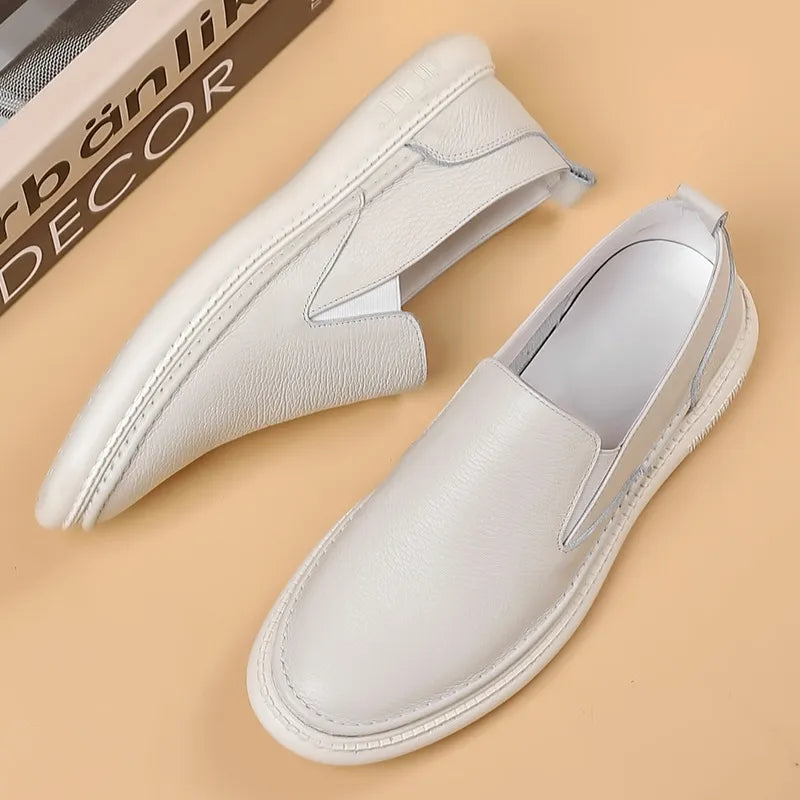 Herren Slip-On Schuhe ⎜ Bequeme Leder-Schuhe im modernen Design für den Alltag