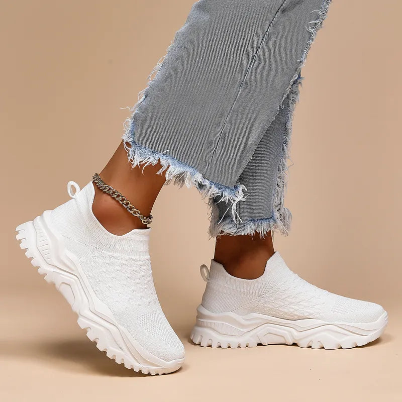Slip-On Sneaker für Damen ⎜ Bequeme Schuhe mit Atmungsaktivem Design für Alltag und Komfort
