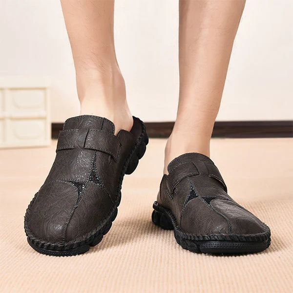 Sommer Slipper für Herren ⎜ Handgefertigte Freizeitschuhe mit modischer Naht für Outdoor und Alltag