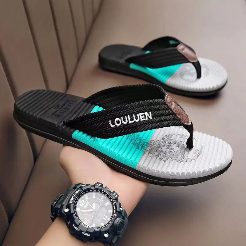 Sommer Flip-Flops für Herren ⎜ Modische Strandschuhe für Freizeit und Urlaub
