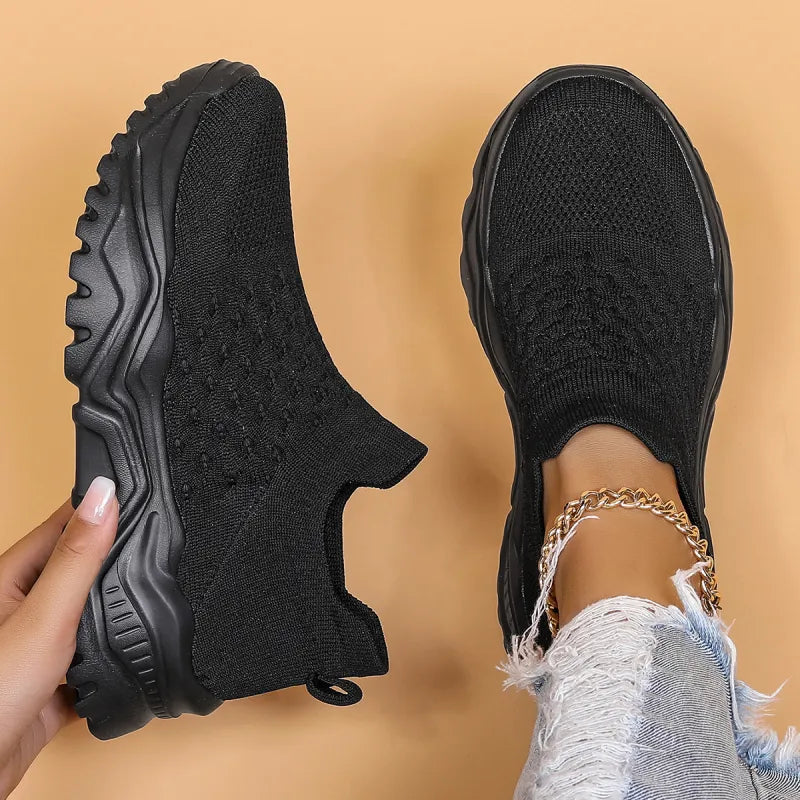 Slip-On Sneaker für Damen ⎜ Bequeme Schuhe mit Atmungsaktivem Design für Alltag und Komfort