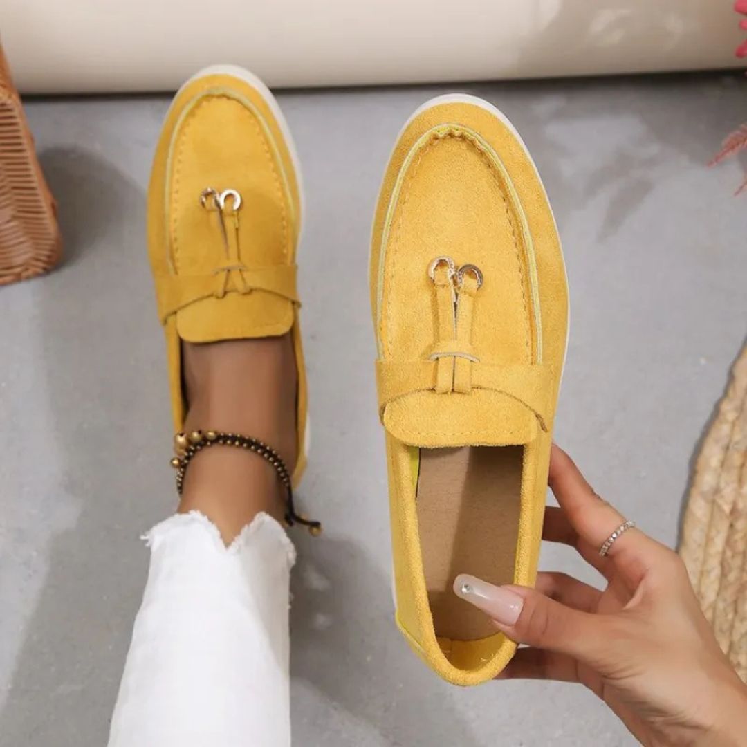 Slip-on Loafers für Damen ⎜ Modische Mokassins mit bequemem Gummizug und eleganter Optik