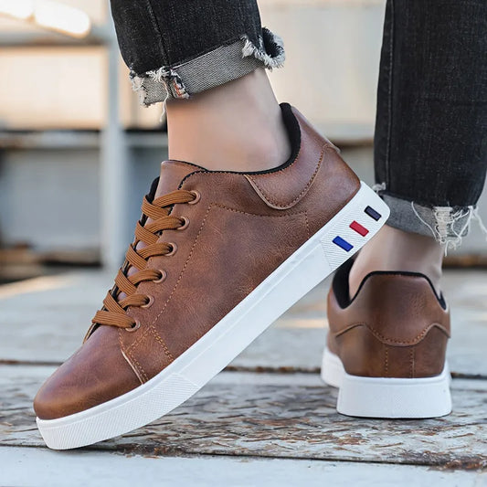 Herren Casual Sneakers ⎜ Trendige Freizeitschuhe mit Hochwertigem Kunstleder und Sportlichem Design