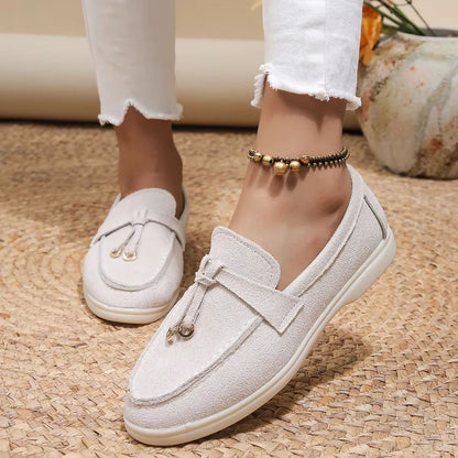 Slip-on Loafers für Damen ⎜ Modische Mokassins mit bequemem Gummizug und eleganter Optik