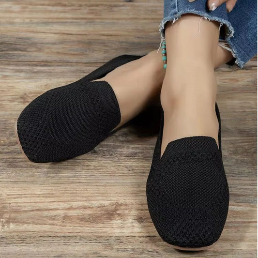 Loafers für Damen ⎜ Bequeme Flats aus atmungsaktivem Stoff mit modernem Design und flacher Sohle