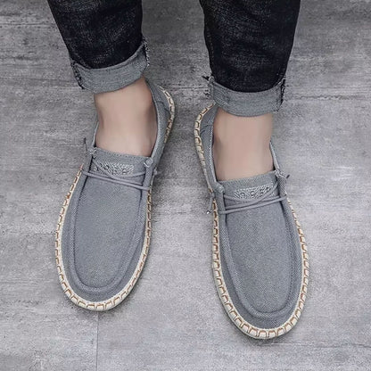 Herren Slip-On Schuhe ⎜ Bequeme Leinenschuhe im Sommerstil für Freizeit und Alltag