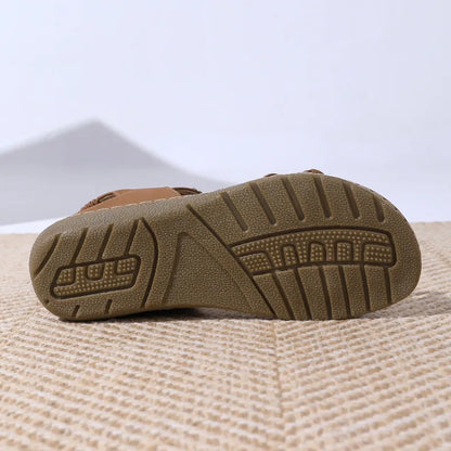 Boho Sandalen für Damen ⎜ Bequeme Sommerschuhe mit Perlen, Strass und elastischem Riemen in Komfortgröße
