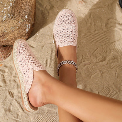 Damen Halbschlupfschuhe mit Geschlossener Kappe ⎜ Luftiges Design und Bequeme Passform für Sommer und Freizeit