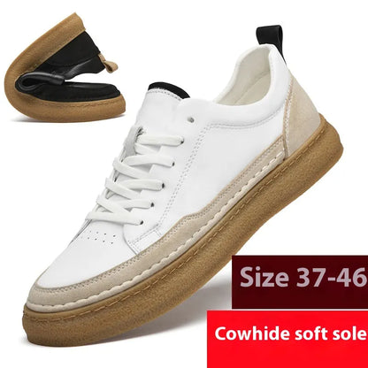 Handgenähte Herren Sneakers ⎜Bequeme Freizeitschuhe aus Leder mit weicher Sohle