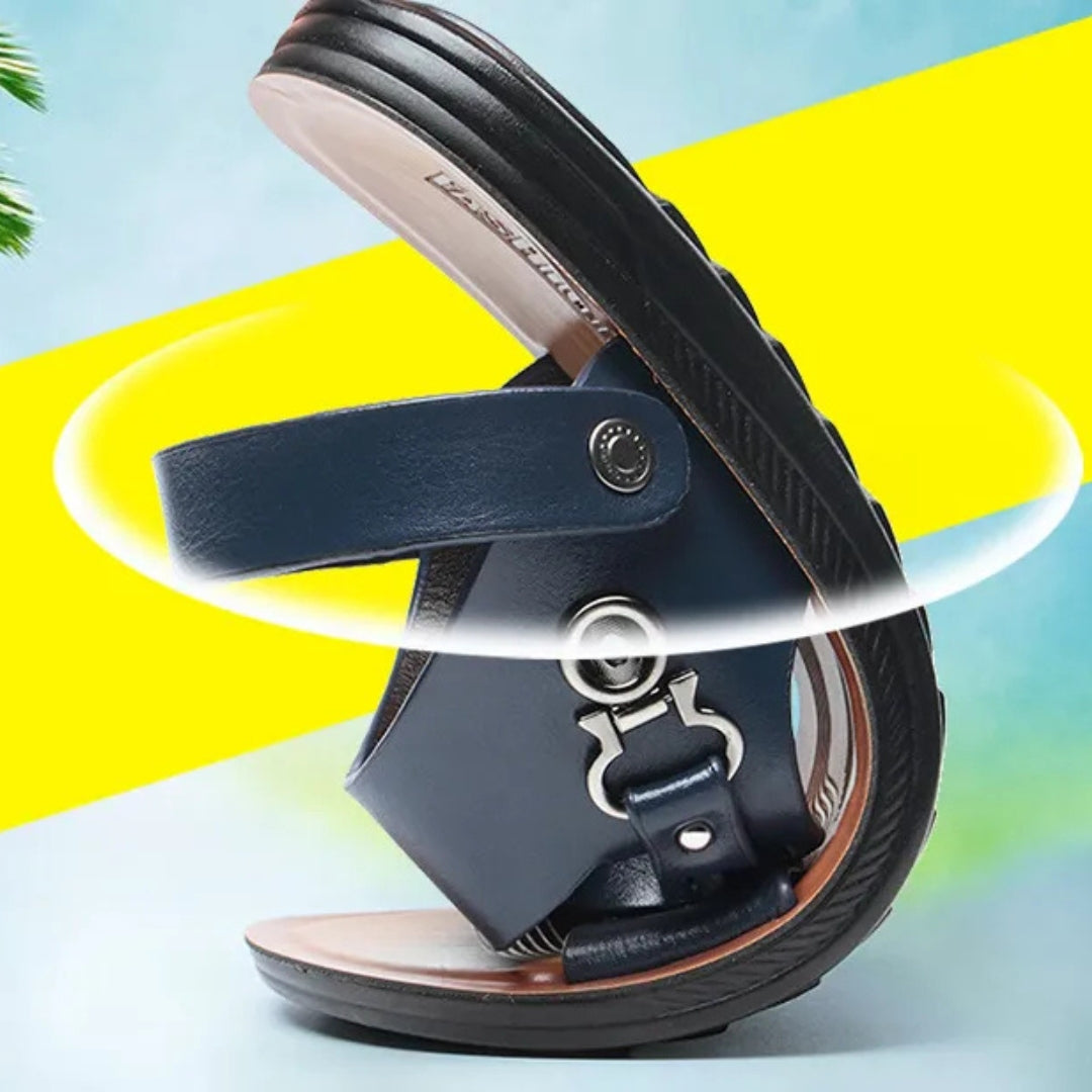 Strandschuhe für Herren ⎜ Modische Peep-Toe Slipper für Den Sommer