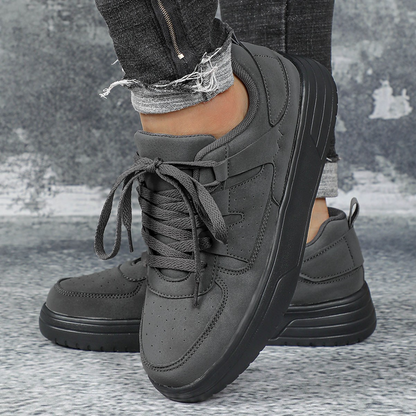 Herren Sneaker ⎜ Bequeme Freizeitschuhe mit dicker Sohle und Vintage-Design für den Alltag