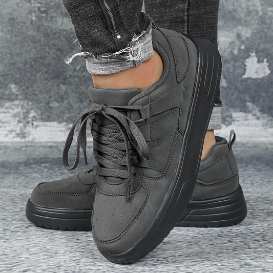 Herren Sneaker ⎜ Bequeme Freizeitschuhe mit dicker Sohle und Vintage-Design für den Alltag