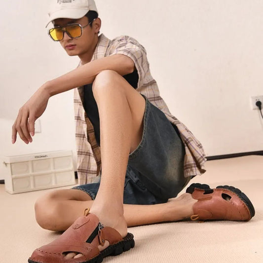 Sommer Slipper für Herren ⎜ Bequeme Freizeitschuhe für Outdoor und Alltag