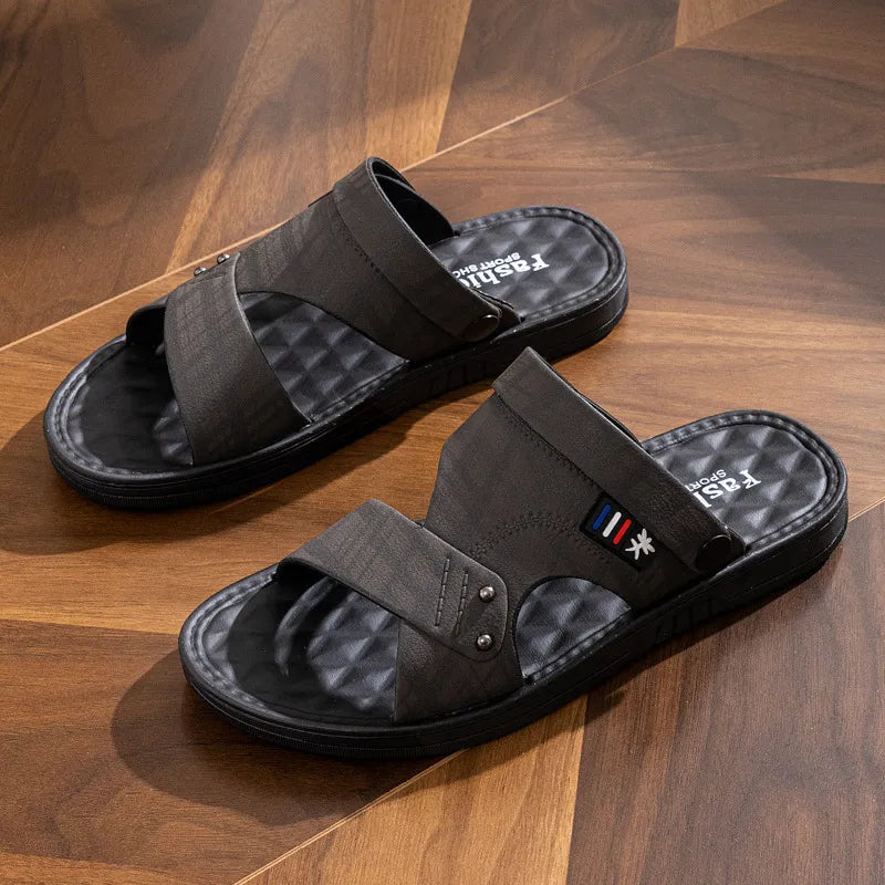 Herren Sandalen ⎜ Bequeme Riemchen-Schuhe mit rutschfester Sohle für den Alltag und Sommer