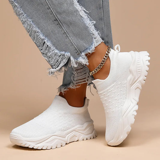 Slip-On Sneaker für Damen ⎜ Bequeme Schuhe mit Atmungsaktivem Design für Alltag und Komfort