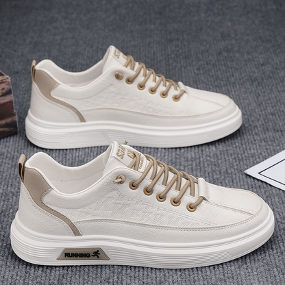 Herren Sneakers ⎜ Modische Freizeitschuhe aus Leder mit komfortabler Sohle für den Alltag