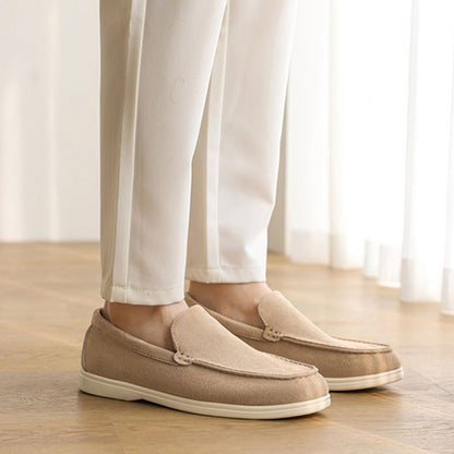 Herren Slip-On Mokassins ⎜ Leichte Wildleder-Schuhe für den Sommer und Freizeit