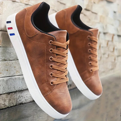Herren Casual Sneakers ⎜ Trendige Freizeitschuhe mit Hochwertigem Kunstleder und Sportlichem Design